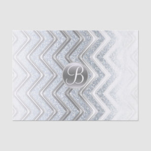 Papier Mousseline Initiale de lettre de monogramme de brillance de c