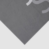 Papier Mousseline Initiales monogrammes à chevauchement moderne | Gr (Détail)