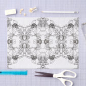 Papier Mousseline Inkblot Occidental Dream Saddle Cuir (Artisanat)