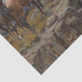 Papier Mousseline "Innocent Allies" de Charles M Russell (Détail)