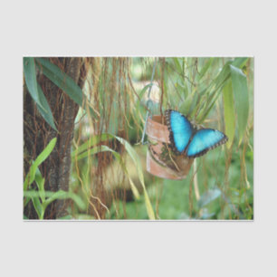 Papier Mousseline Inspirations de la nature Bright Blue Butterfly