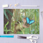 Papier Mousseline Inspirations de la nature Bright Blue Butterfly (Artisanat)