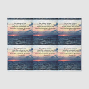 PAPIER MOUSSELINE INSPIRING ROMANS 8:28 DESIGN