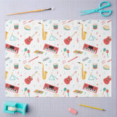 Papier Mousseline Instruments de musique Thème musical Pattern (Artisanat)