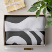 Papier Mousseline Into Deep : Abstrait noir & blanc (Cadeau)