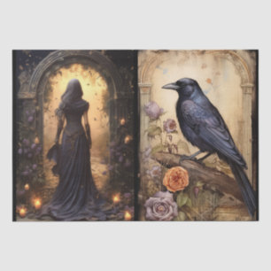 Papier Mousseline intrigant Imaginaire Florales gothiques Découpage