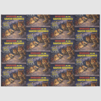 Papier Mousseline Invasion of the Saucer Squirrels