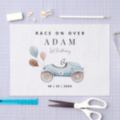 Papier Mousseline Invitation d'anniversaire de voiture de course, An (Artisanat)