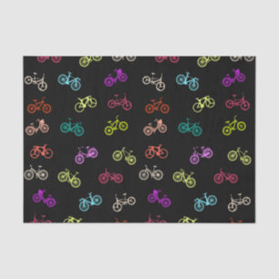 Papier Mousseline Invitation motif à vélo