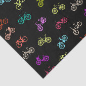 Papier Mousseline Invitation motif à vélo (Détail)