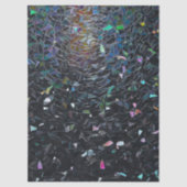 Papier Mousseline Iridescent Abstract Stained Glass Pattern (Recto)