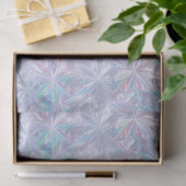 Papier Mousseline Iridescent shimmering snowflakes pattern (Cadeau)