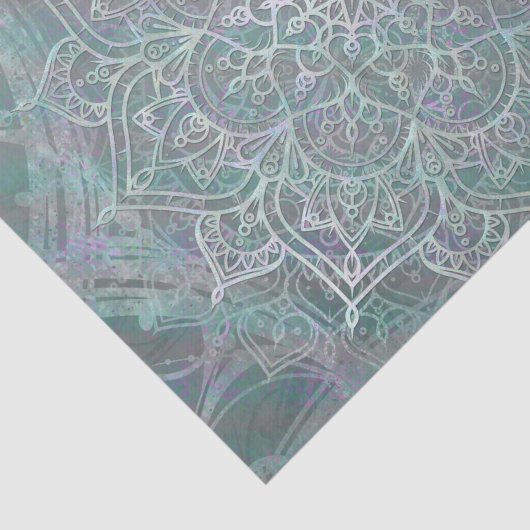 Papier Mousseline Iridescent Shtoujours Mandala Boho Chic (Détail)