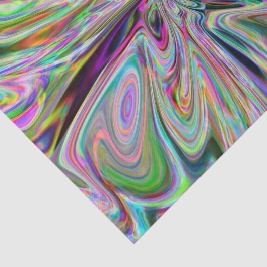 Papier Mousseline Iridescente Chrome 12 (Détail)