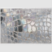Papier Mousseline Iridescente Dragon Scale Imaginaire Découpage Art (Recto)