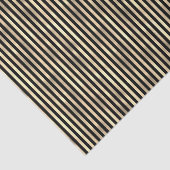 Papier Mousseline Iridescente "feuille texturée" mini bande d'or noi (Détail)