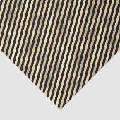 Papier Mousseline Iridescente "feuille texturée" or pâle bande noire (Détail)