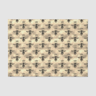 Papier Mousseline Iridescente Gold Queen Bee Motif de l'abeille