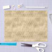Papier Mousseline Iridescente Honeycomb Gold Gradient Apier Motif (Artisanat)