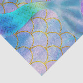 Papier Mousseline Iridescente Pearl Shimmer Mermaid fête d'anniversa (Détail)