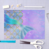 Papier Mousseline Iridescente Pearl Shimmer Mermaid fête d'anniversa (Artisanat)