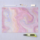 Papier Mousseline Iridescente Rainbow Gradient et Gold Foil Strata (Artisanat)