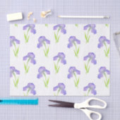 Papier Mousseline Iris Motif (Artisanat)