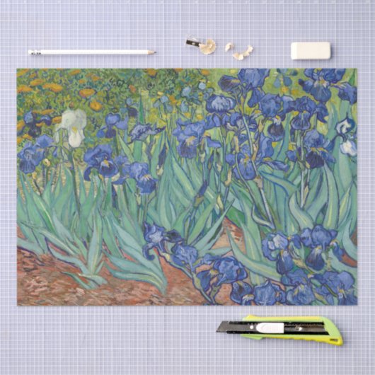 Papier Mousseline Iris par Vincent van Gogh (Artisanat)
