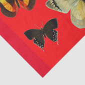 PAPIER MOUSSELINE IRIS PARMI LES PAPILLONS COLORÉS (Détail)