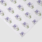 Papier Mousseline Iris pourpre rouillé (Détail)