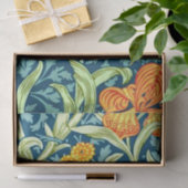 Papier Mousseline Iris, un motif de William Morris, (Cadeau)