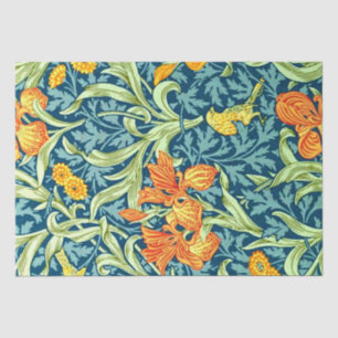 Papier Mousseline Iris, un motif de William Morris,