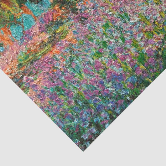 Papier Mousseline Irises Monet Garden Fleurs Giverny (Détail)