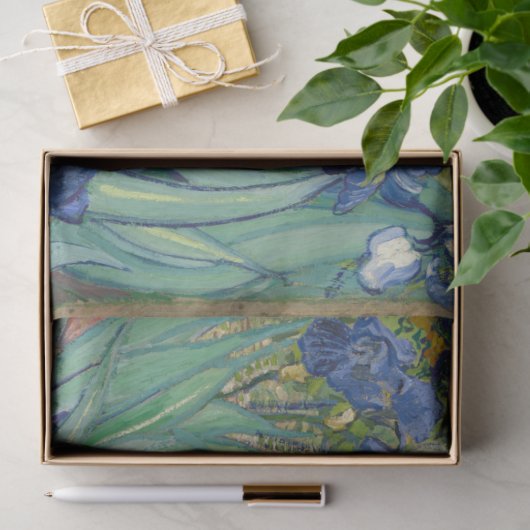 Papier Mousseline Irises par Vincent Van Gogh (Cadeau)