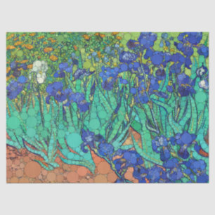 Papier Mousseline Irises, points d'infini par Vincent van Gogh