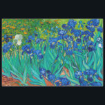 Papier Mousseline Irises, Vincent van Gogh<br><div class="desc">Vincent Willem van Gogh (30 mars 1853 - 29 juillet 1890) était un peintre post-impressionniste hollandais qui est l'une des figures les plus célèbres et influentes de l'histoire de l'art occidental. En un peu plus de dix ans, il a créé environ 2100 oeuvres, dont environ 860 peintures à l'huile, dont...</div>