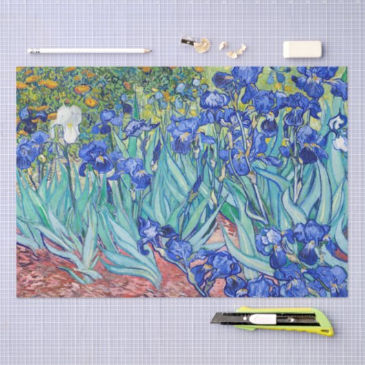 Papier Mousseline Irises Vincent van Gogh (Artisanat)