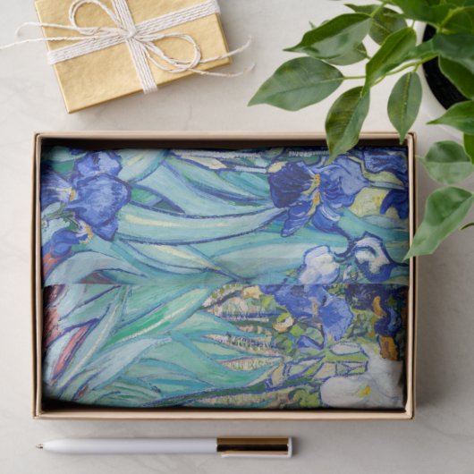 Papier Mousseline Irises Vincent van Gogh (Cadeau)