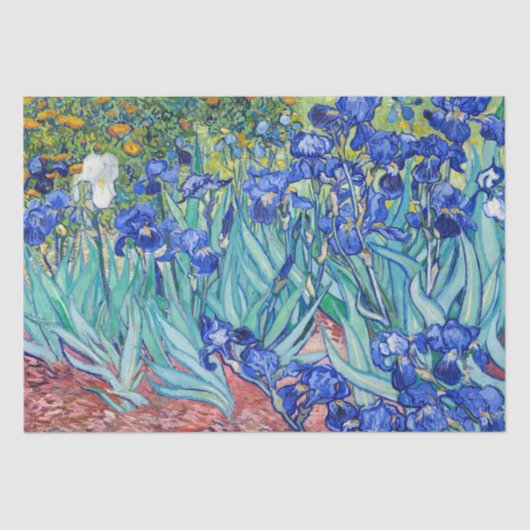 Papier Mousseline Irises Vincent van Gogh (Recto)