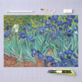 Papier Mousseline Irises Vincent van Gogh Fleurs Peinture Art (Artisanat)