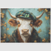 Papier Mousseline Irish Highland Cow Russe Boho Farmhouse Decoupage (Recto)