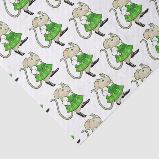 Papier Mousseline IRLANDE JIG MOUSE Tissu Paper (Détail)