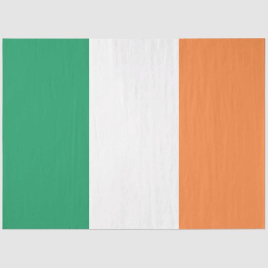 Papier Mousseline Irlande National Flag, standard irlandais, bannièr (Recto)