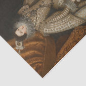 Papier Mousseline Isabel de Bourbon par Rodrigo de Villandrando (Détail)