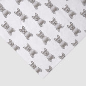 Papier Mousseline Isabella French Bulldog / Motif Frenchie Chien (Détail)