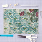 Papier Mousseline Isecte vintage du scarabée vert (Artisanat)