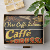 Papier Mousseline Italian Espresso Coffee Poster Decoupage (Cadeau)