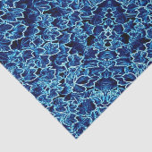 Papier Mousseline Ivy bleu congelé (Détail)