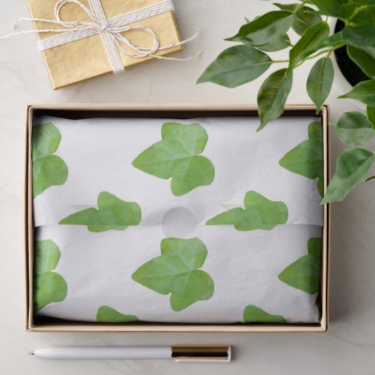 Papier Mousseline Ivy Leaf Motif (Cadeau)