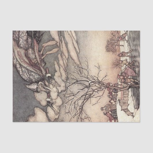 Papier Mousseline "Jack Frost" par Arthur Rackham (Recto)